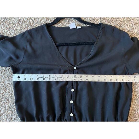 Ladie's Romper, Shorts, Gap, Black, Lightweight, Short Sleeve, Summer, Large - Picture 6 of 10